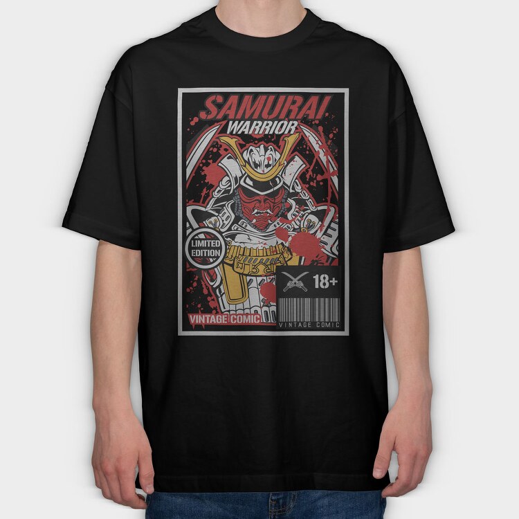 Samurai Warrior Edition, Tricou Oversize Barbati (Unisex)