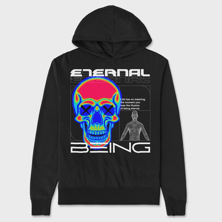 Eternal Skull, Hanorac Oversize Barbati (Unisex)