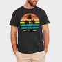 Sunset Palms Beach Vibes, Tricou Barbati (Unisex)