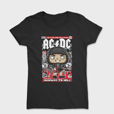 Angus Young ACDC, Tricou Femei