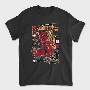 Deadpool Scooter, Tricou Barbati (Unisex)