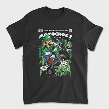 Luigi Motocross, Tricou Barbati (Unisex)