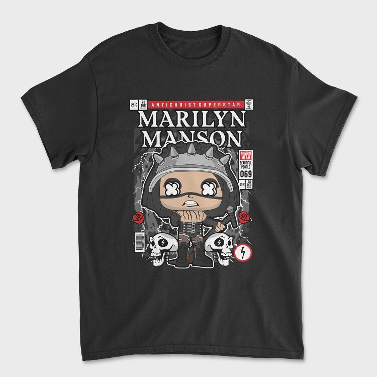 Marilyn Manson, Tricou Barbati (Unisex)