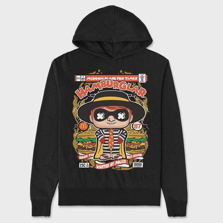 Hamburglar, Hanorac Oversize Barbati (Unisex)