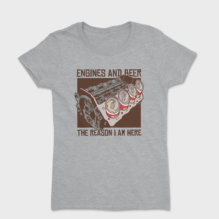 Engine and Beer, Tricou Femei