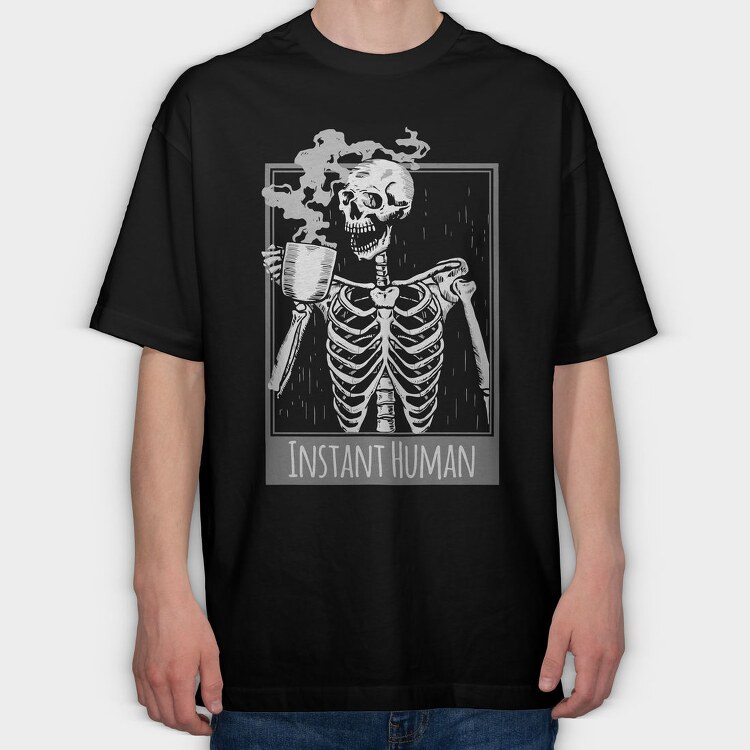 Instant Human Smoke, Tricou Oversize Barbati (Unisex)