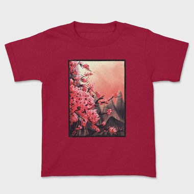 Cherry Blossom Painting, Tricou Copii