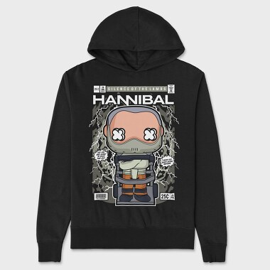 Hannibal Lector Silence Of The Lambs, Hanorac Oversize Barbati (Unisex)