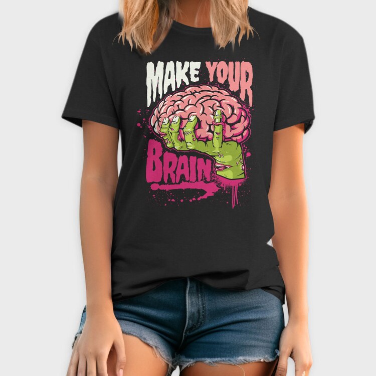 Zombie Brain Grab, Tricou Barbati (Unisex)