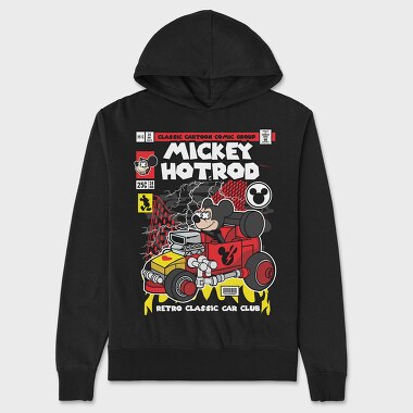 Mickey Hot Rod, Hanorac Oversize Barbati (Unisex)