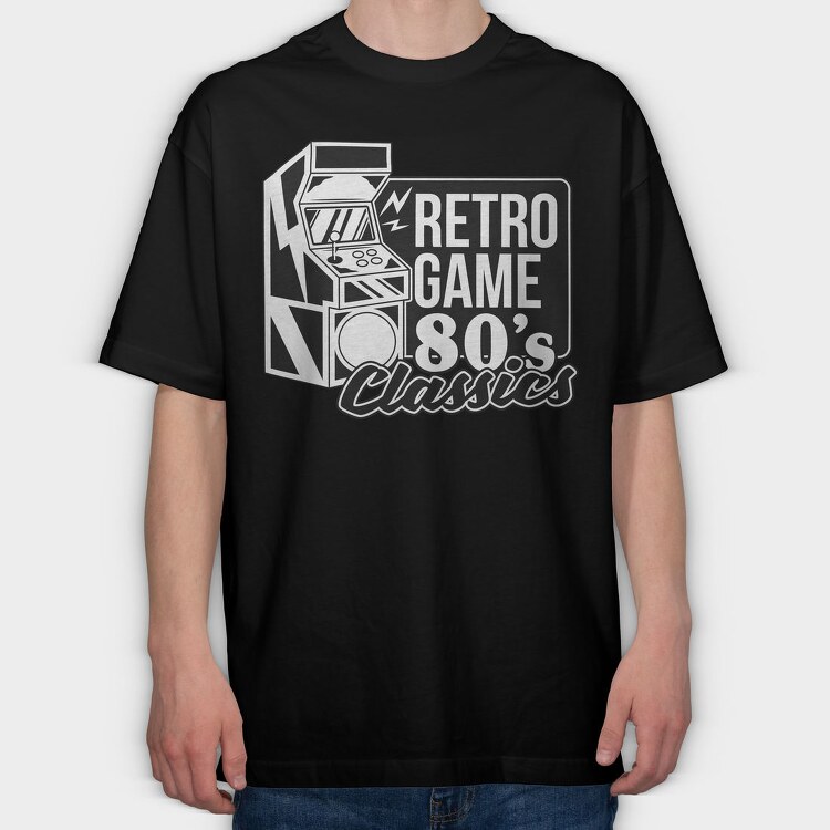 Retro Arcade Classics, Tricou Oversize Barbati (Unisex)