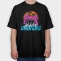 Retro Beach Gamers, Tricou Oversize Barbati (Unisex)