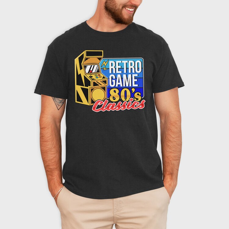 Retro Game Classics, Tricou Barbati (Unisex)
