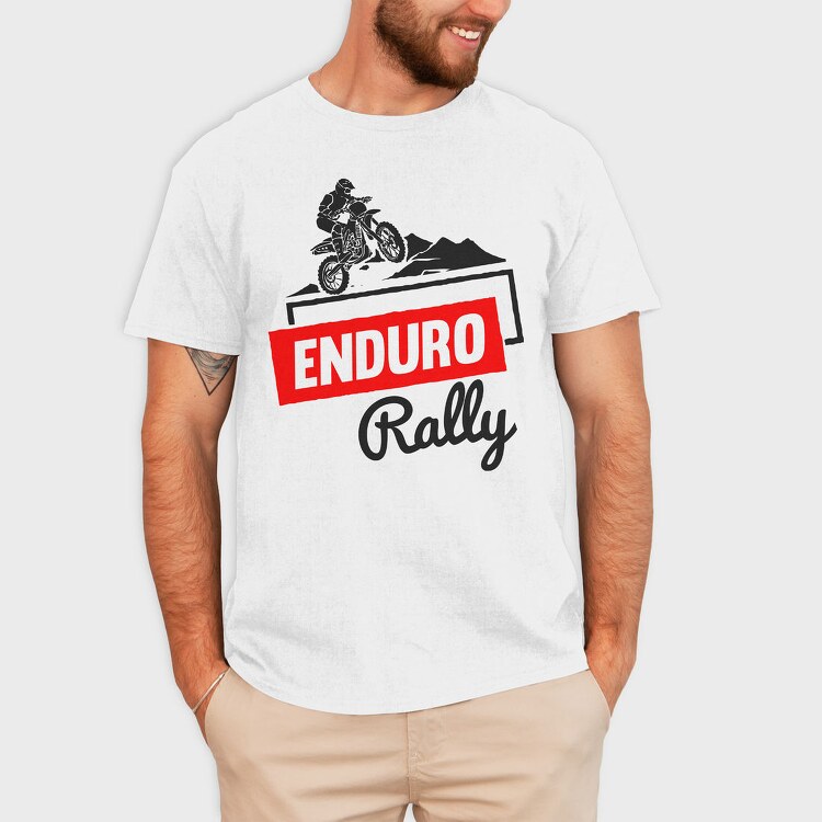 Enduro Rally Rider, Tricou Barbati (Unisex)