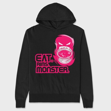 Eat Rims Monster, Hanorac Oversize Barbati (Unisex)