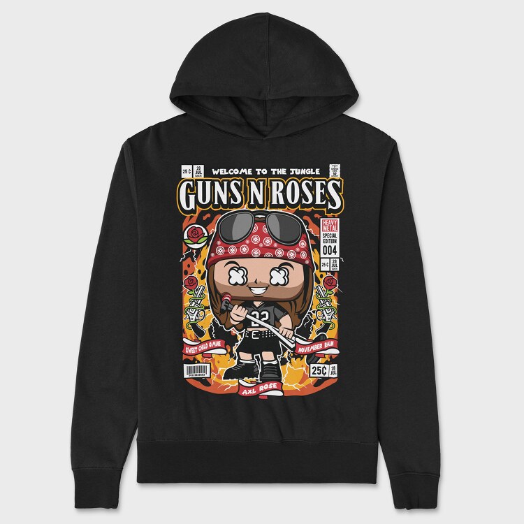 Axl Rose, Hanorac Oversize Barbati (Unisex)