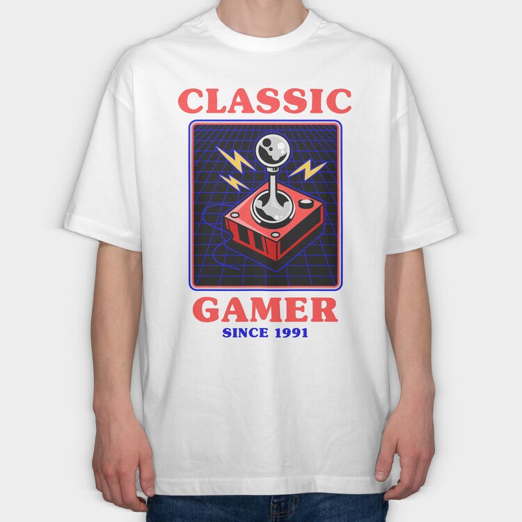 Retro Gaming Classic, Tricou Oversize Barbati (Unisex)