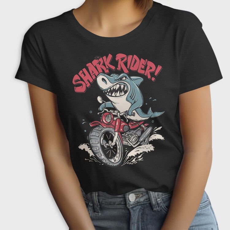 Shark Rider Tee, Tricou Femei