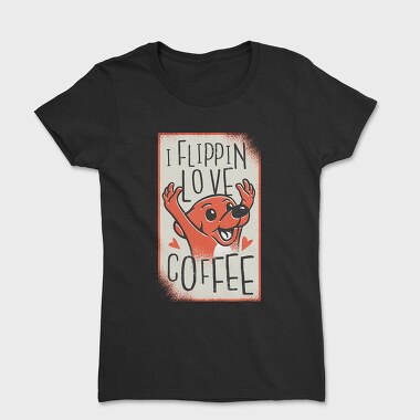 Tricou Femei, Dog Coffee