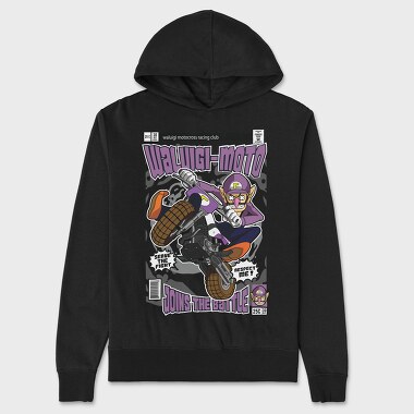 Waluigi Motocross, Hanorac Oversize Barbati (Unisex)