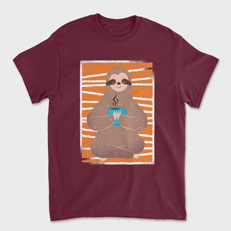 Sloth Coffee, Tricou Barbati (Unisex)