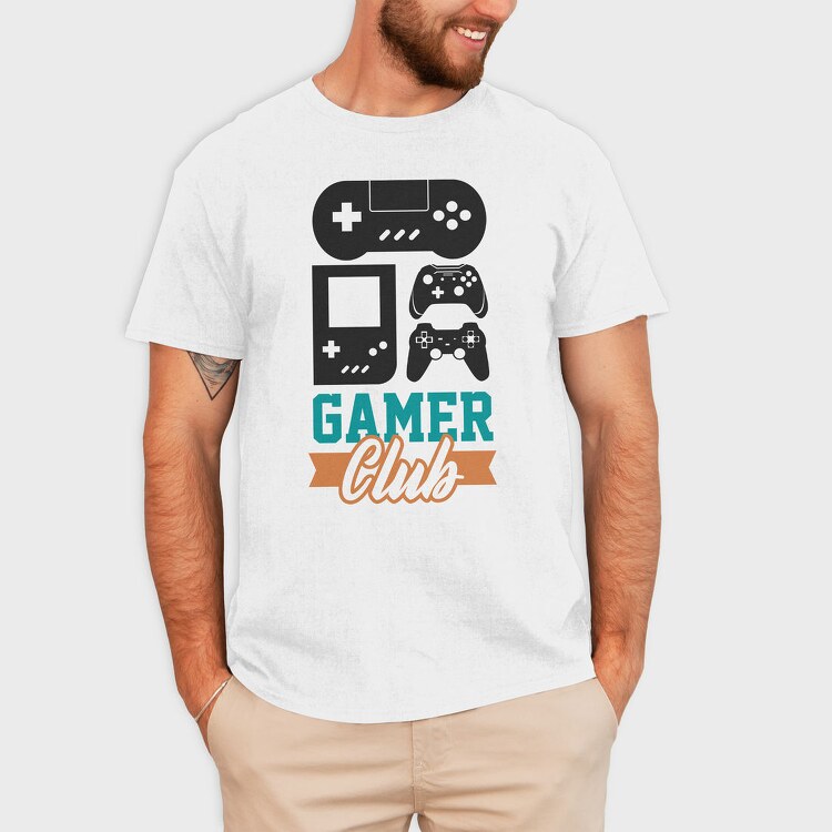 Gamer Club Gamepad, Tricou Barbati (Unisex)
