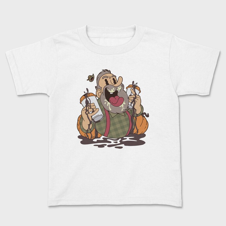 Cartoon Coffee Pumpkin, Tricou Copii