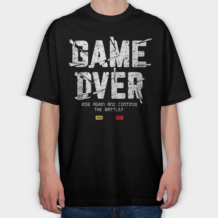 Yes Or No, Tricou Oversize Barbati (Unisex)