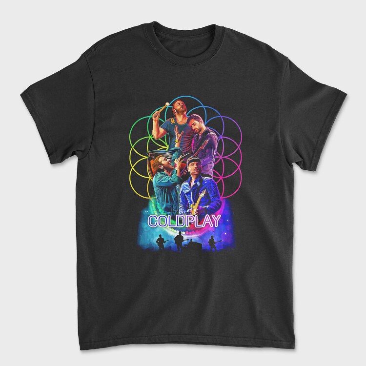 Coldplay, Tricou Barbati (Unisex)