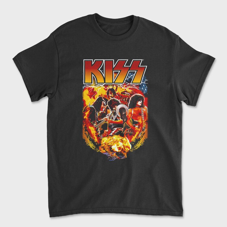 Kiss 4, Tricou Barbati (Unisex)