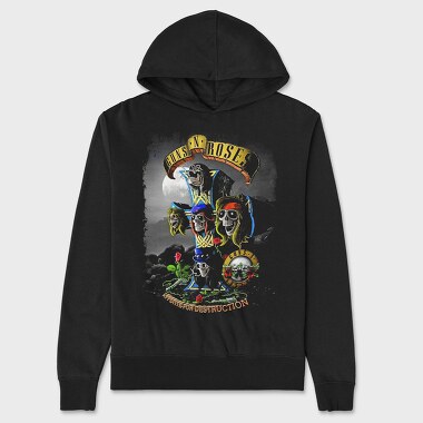 Guns N Roses 6, Hanorac Oversize Barbati (Unisex)