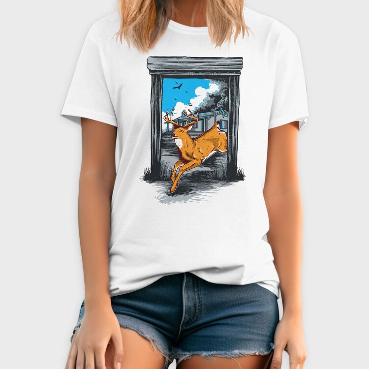 Leaping Deer House, Tricou Barbati (Unisex)