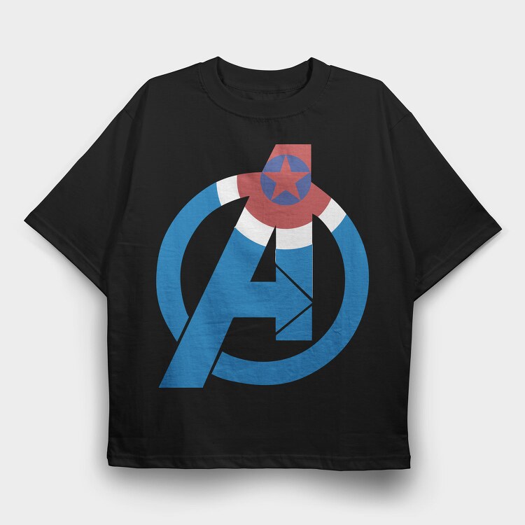 Avengers Shield 1, Tricou Oversize Barbati (Unisex)