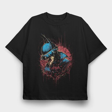Bat Dead Splatter, Tricou Oversize Barbati (Unisex)