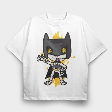 Batman Chibi, Tricou Oversize Barbati (Unisex)