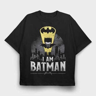 Batman Cityscape, Tricou Oversize Barbati (Unisex)