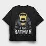 Batman Cityscape, Tricou Oversize Barbati (Unisex)