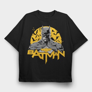Batman Yellow Batman, Tricou Oversize Barbati (Unisex)