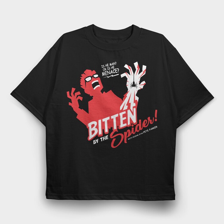 Bitten Spider Scream, Tricou Oversize Barbati (Unisex)
