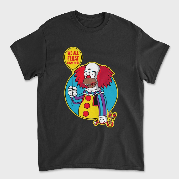 Clown Float Down Here, Tricou Barbati (Unisex)