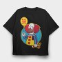 Clown Float Down Here, Tricou Oversize Barbati (Unisex)
