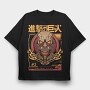 Colossal Titan Face, Tricou Oversize Barbati (Unisex)