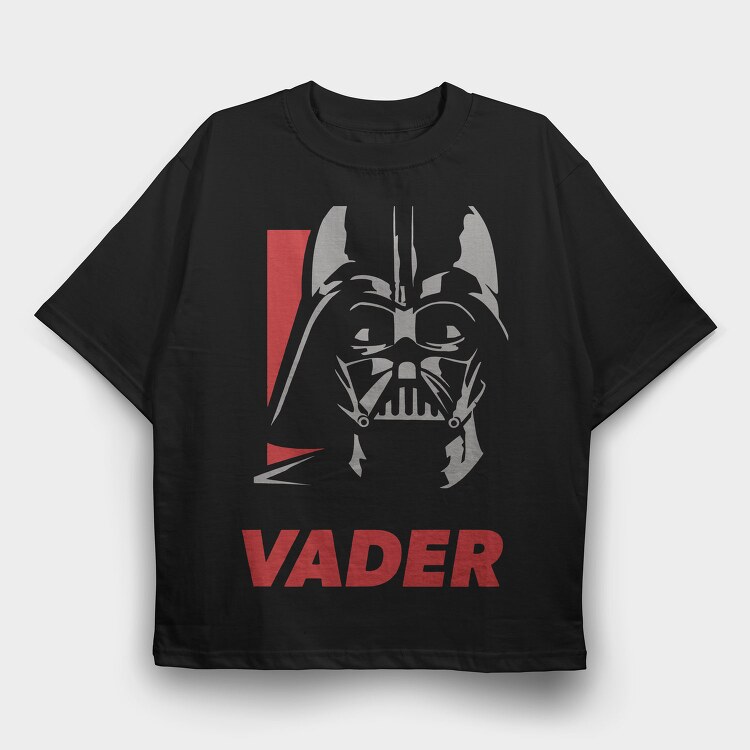 Darth Vader Face, Tricou Oversize Barbati (Unisex)
