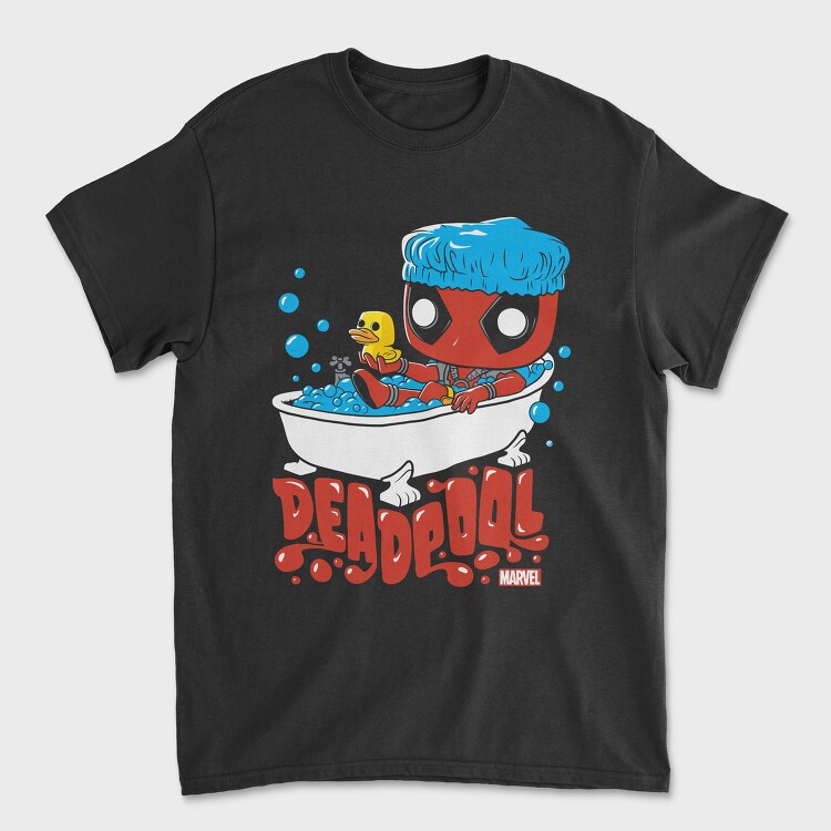Deadpool Bath Time, Tricou Barbati (Unisex)