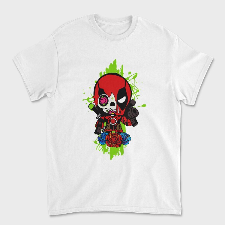 Deadpool Chibi Rose, Tricou Barbati (Unisex)