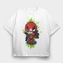 Deadpool Chibi Rose, Tricou Oversize Barbati (Unisex)