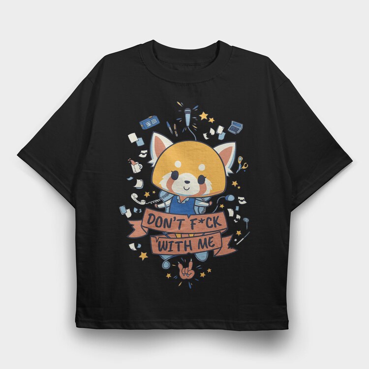 Doge Dont Fck With Me, Tricou Oversize Barbati (Unisex)