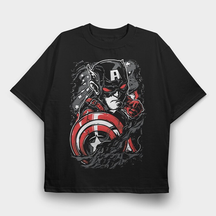 Captain America Shield 3, Tricou Oversize Barbati (Unisex)