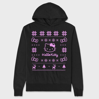 Hello Kitty Snowflake, Hanorac Oversize Barbati (Unisex)