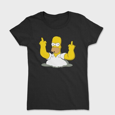 Homer Middle Finger, Tricou Femei